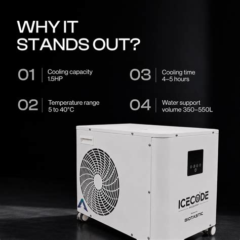 IceCode Chiller Pro — Cold Plunge Water Chiller (1.5HP · 3.8kW) – Biotastic