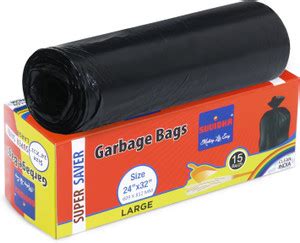 SUVIDHA Super Saver Garbage Bags Large 24 X 32 Inches Waste(Pack of 4 ...