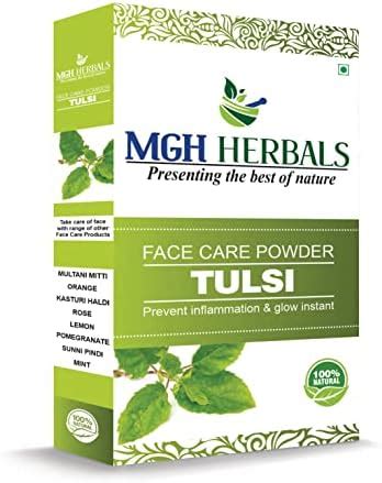 MGH Herbals Organic Organic Tulsi Leaf Powder (Holy Basil) 100g For ...