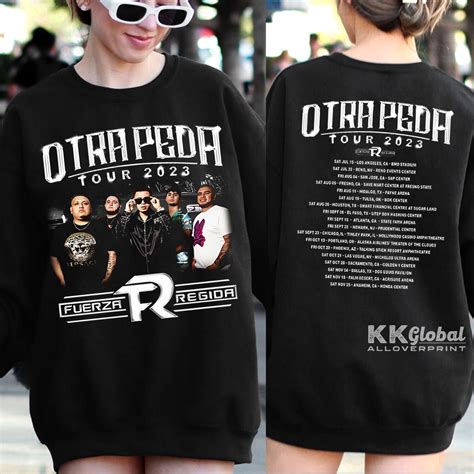 Fuerza Regida Otra Peda Tour 2023 Shirt, Fuerza Regida Fan Shirt ...
