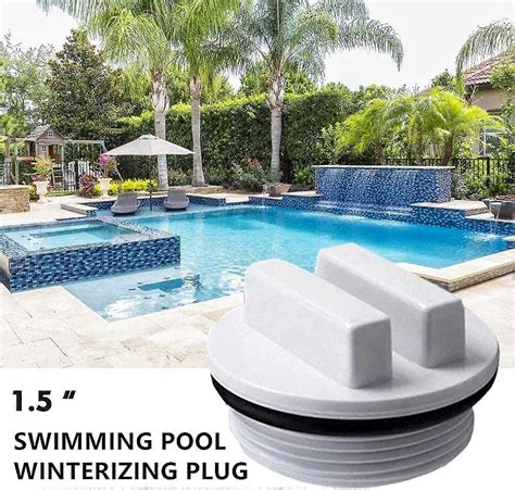 Antifreeze Plug, Pool Filter Drain Plug, Threaded Pool Plug With O-ring, Solid Seal, Pool ...