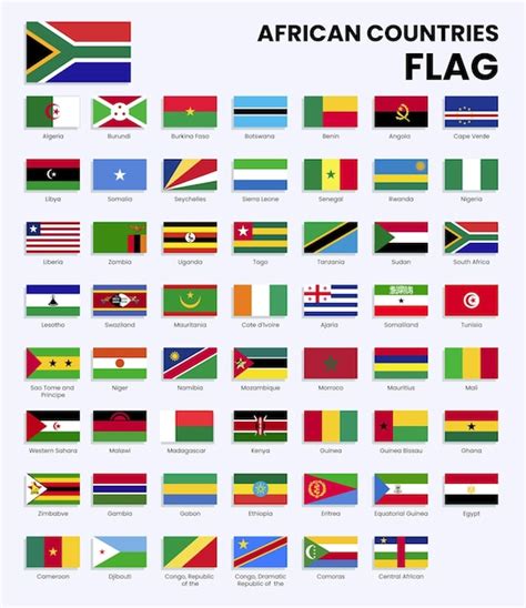 Africa All Countries Flags 的图像结果