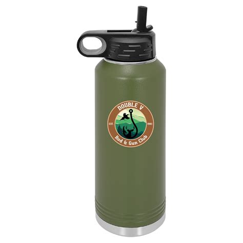 40 oz. Water Bottle - Double V Rod & Gun Club