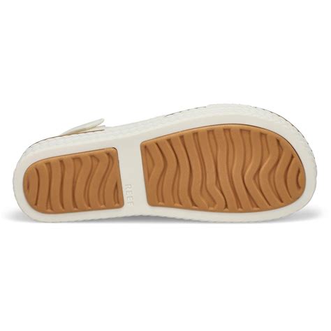 Reef Women's Water Vista Sandal - White/Tan | SoftMoc.com