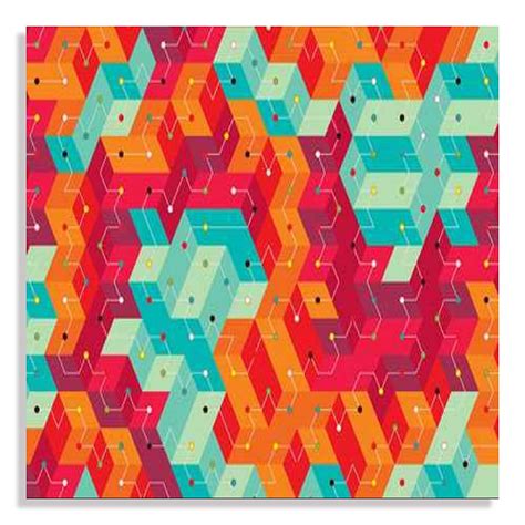 Snoogg Canvas Wall Art Painting Cool Colourful Lines UnFramed Decor For ...