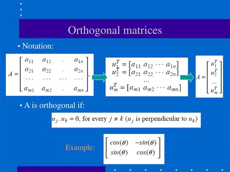 Image result for Orthogonal Matrix Example