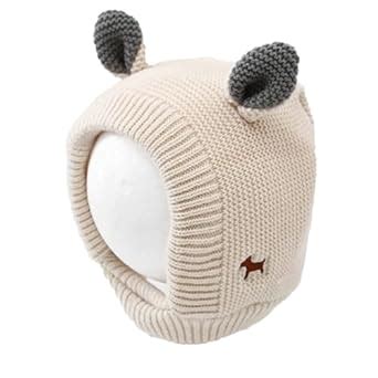 Buy SYGA Winter Warm Ear Protection Knitted Woolen Unisex Baby Hat (1-4 ...