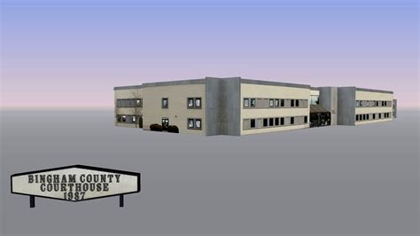 Bingham County Courthouse 3d model