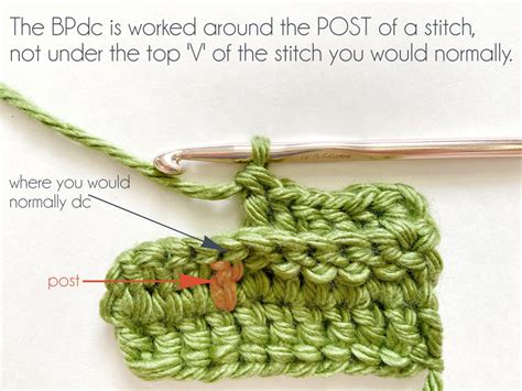 Image result for Back Post Double Crochet Tutorial