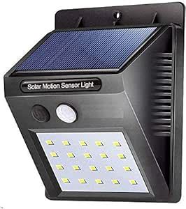 Mahadev Art Waterproof Bright Solar Wireless Security 20 LED Night ...
