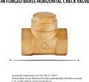 RN FORGED BRASS HORIZONTAL CHECK VALVE 1 pieces Set ART-0900_25MM(1 ...