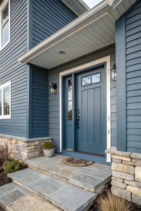 22+ Inspiring Blue Front Door Color Ideas