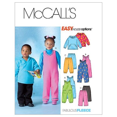 McCall's Patterns M4644 Toddlers'/Children's Top, Jumpsuits and Pants ...