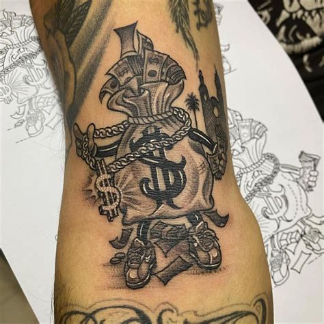 Money Bag Tattoo Stencil - Tattoo Style Trends