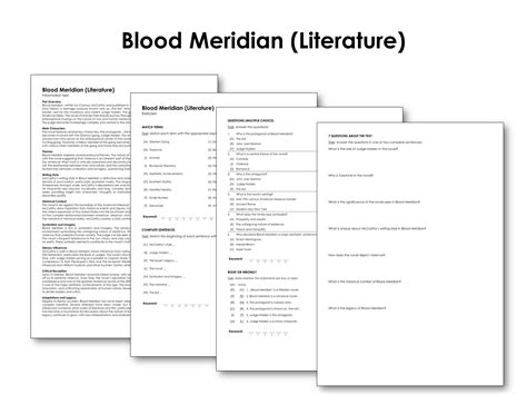 Blood Meridian (Literature) | Made By Teachers