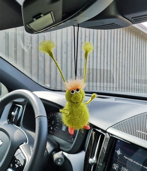 Needle Felted Green Cockroach Funny Car Accessories Cute | Etsy | Funny ...