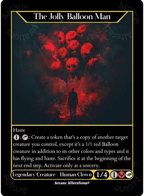 The Jolly Balloon Man - High Quality Altered Art Custom Proxy Cards ...