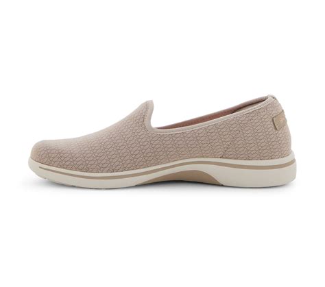 Skechers Taupe Arch-Fit-Uplift Slip On Shoes For Women - Style ID ...