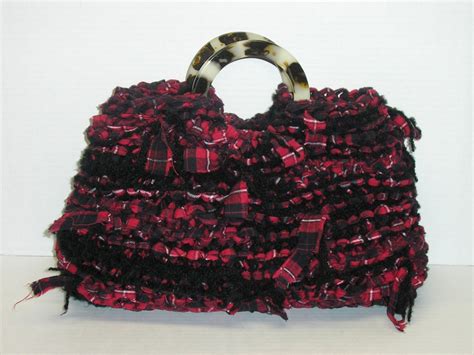 Purse Knitting Pattern Knitting With Fabric and Yarn Pattern for ...