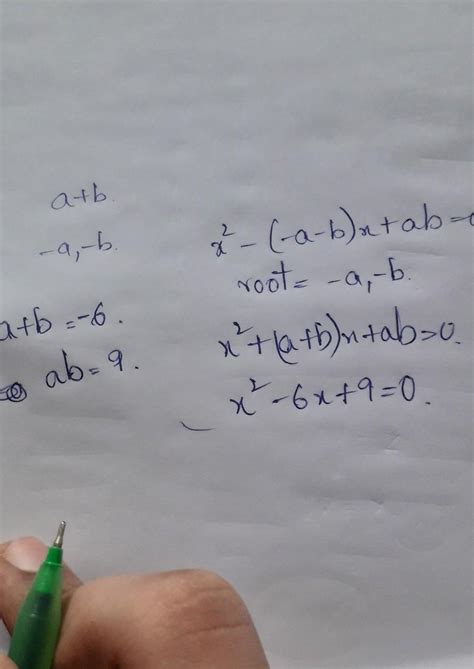 if a and b are the zeros of the polynomial x^2 + 6x +9 then form a ...