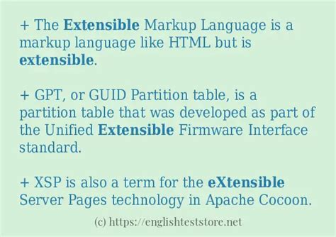 Image result for Extensible Define