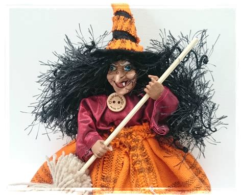 Good Luck KITCHEN WITCH DOLL Witch Figurine With Broom for - Etsy UK