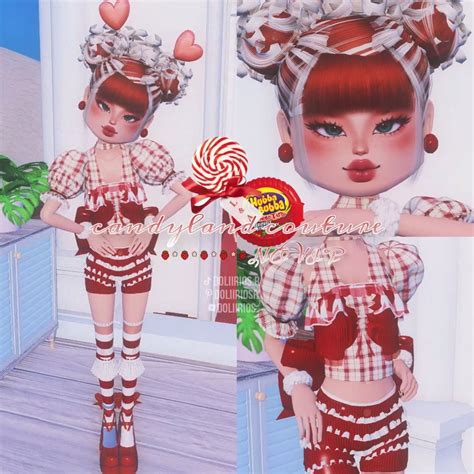 Candy Land Couture, DTI Candy Cane | Dress to impress, Couture outfits ...