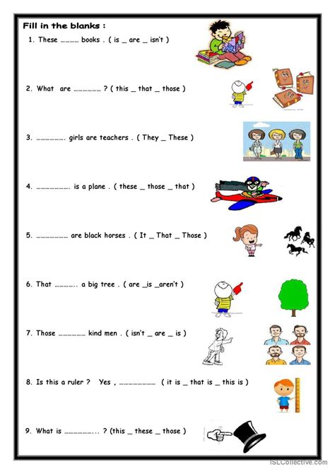 Exercicios Com This That These Those Com Gabarito 6 Ano - BINKEDU