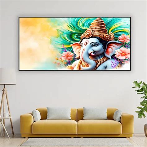 Blessings of Ganesha Canvas Art | Peace & Prosperity Wall Decor – Wall Cry