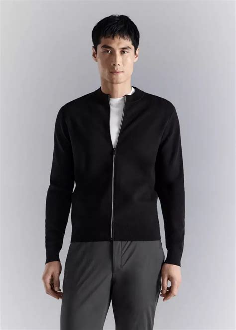 Comfort stretch knit cardigan - Men | MANGO USA