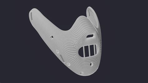 Hannibal Lecter mask 3D Model $3 - .blend .dae .obj - Free3D