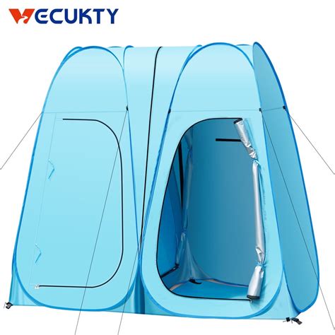 Pop Up Shower Tent, Vecukty 83x48x48inch Upgrade Double Privacy Tent ...