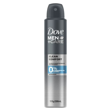 Men+Care 0% Aluminium Aerosol Deodorant Clean Comfort | Dove