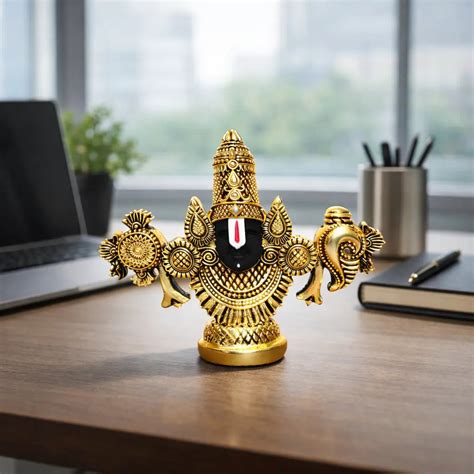Buy Tirupati Balaji Idols – Gold & Silver-Plated | Gold Art India