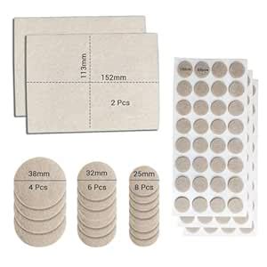 Volo 116 Pieces Self-Adhesive Furniture Pads – Felt & Silicone ...