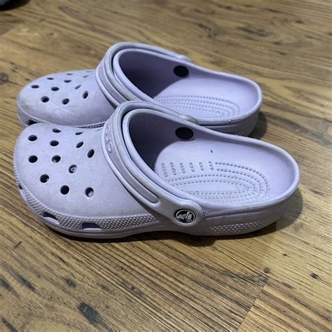 Light Purple Croc Clog, woman size 7 - Depop