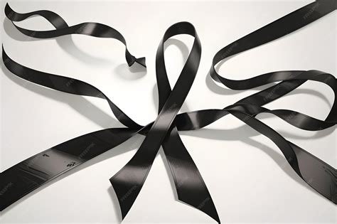 Premium AI Image | Black awareness ribbon meaning Black ribbon symbol ...