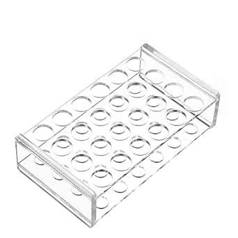 Acrylic Test Tube Rack, 24Wells, Centrifuge Tube Holder for Labortory ...