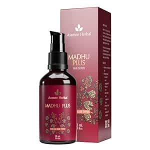Buy AVIMEE HERBAL Madhu Plus Herbal Hair Serum With Spf 15 For Frizz ...
