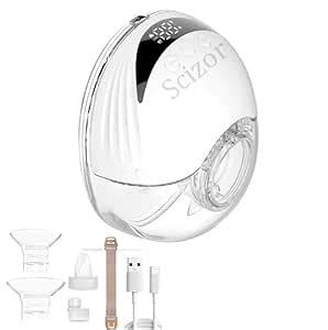 Scizor Hands Free Breast Pump Wearable Strong Suction, Low Noise ...