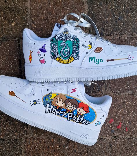 Custom Harry Potter Nike AF1 Sneakers – Slytherin & Portraits | Gitartsy