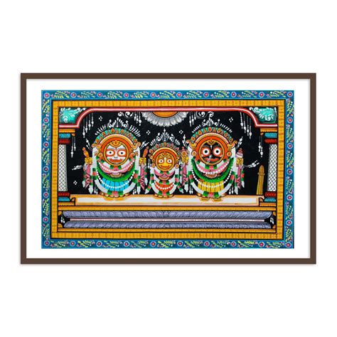 Lord Jagannath Darbar Traditional Pattachitra Painting | Jagannath Pat ...
