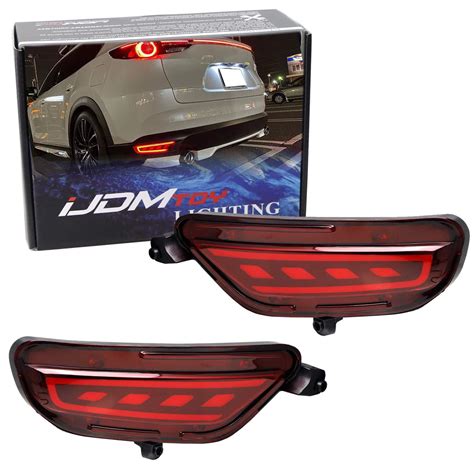 Ijdmtoy Red Lens Full Led Bumper Reflector Lights Compatible 2017 ...