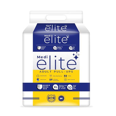 Medi Elite Adult Diaper Pants Extra large (XL), Pull-Ups, High ...