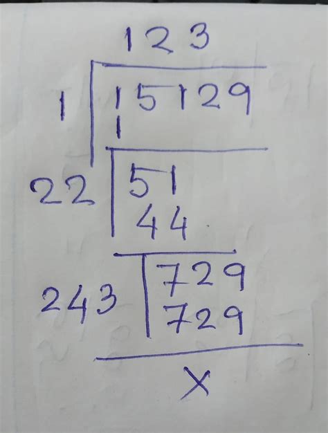 find the square root of 15, 129 by long division method - Brainly.in