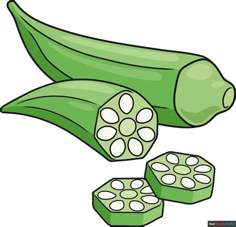 17 Easy Vegetables Drawing Tutorials