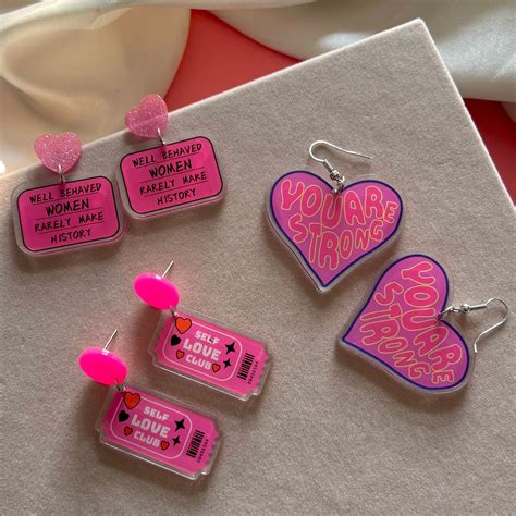 Self Love Statement Earrings – A Little Extra
