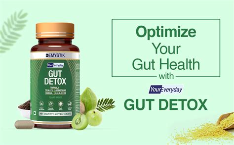 Demystik Gut Detox with Trikatu, Isabgol, Triphala, Avipattikar ...