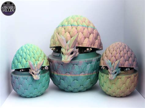 3D Printed Baby Dragon and Egg Dragon Egg Baby Dragon 3D Printed Gift ...