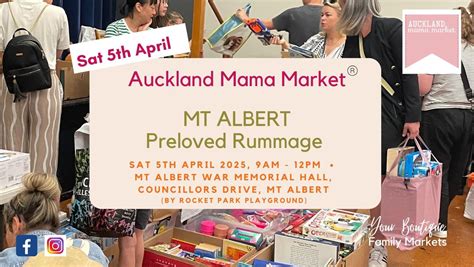 Preloved Rummage - Auckland Mama Market, Mt Albert War Memorial Hall ...